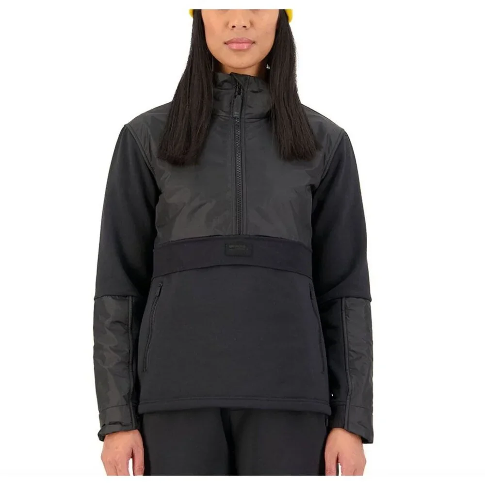 Mons Royale Decade Mid Fleece Pullover Black - Women's XS